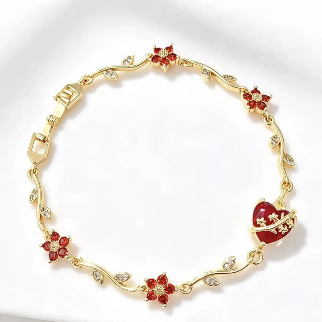 Corazón en Llamas - Pulsera